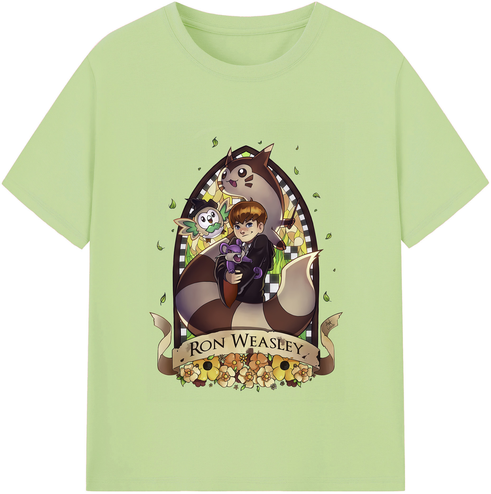 （画像用） Harry Potter ハリー・ポッターシリーズ 綿100％半袖Tシャツ（フロントプリント）